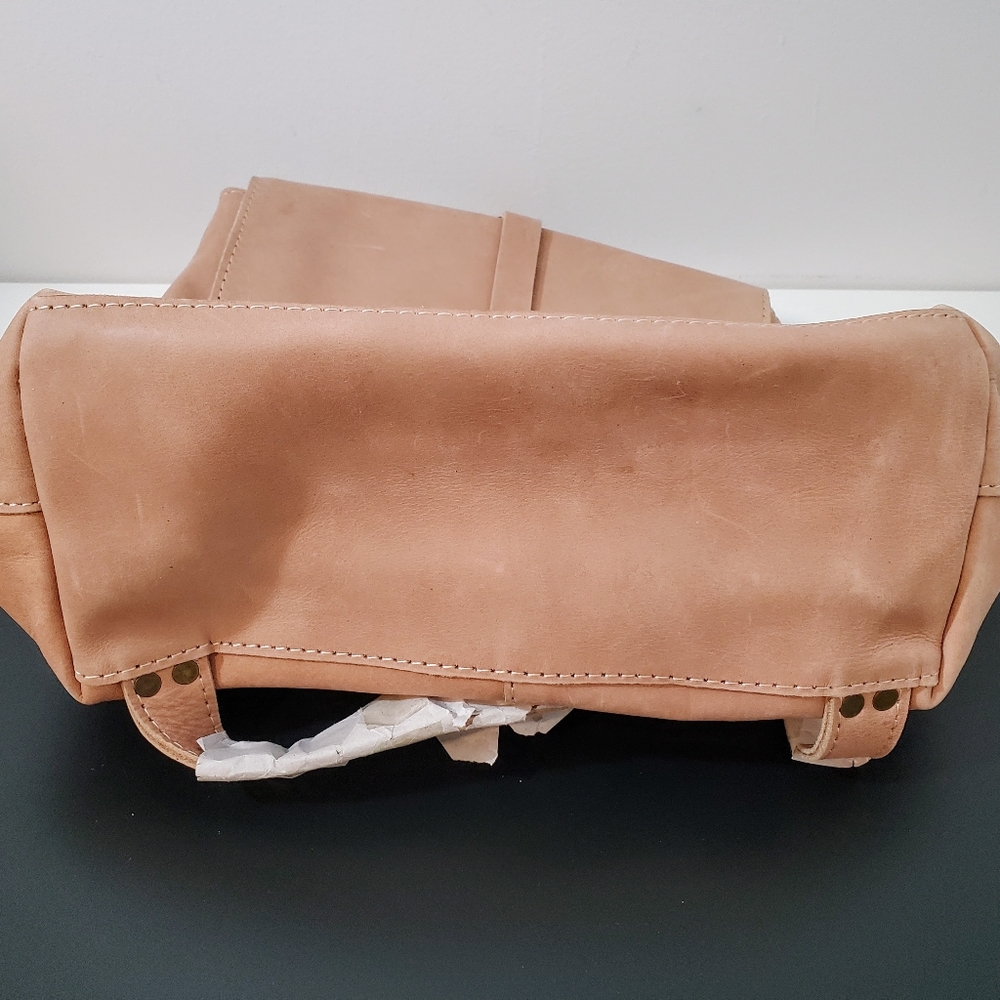 NWT Raven + Lily Magnolia Mini Blush Traveler Backpack Vachetta Leather - Picture 3 of 11